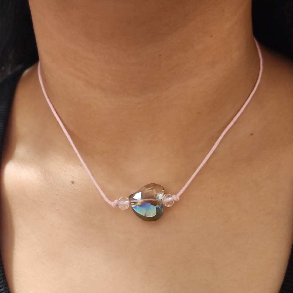 Crystal Heart Pendant Necklace